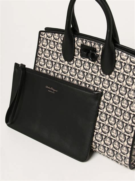 ferragamo black tote fake|ferragamo tote bag price.